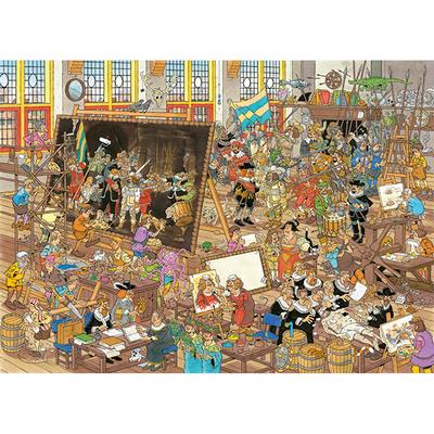 Rembrandt's Studio & Gallery of Curiosities 2x 1000 Piece Jigsaw Puzzle by Jumbo - 2