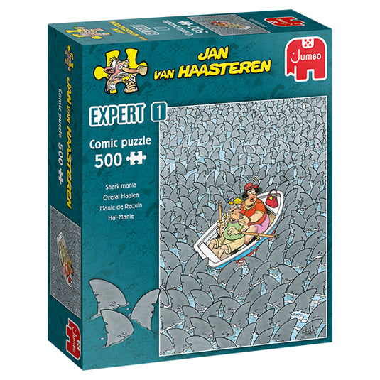 Shark Mania Expert 500 Piece Jigsaw Puzzle by Jumbo - 1