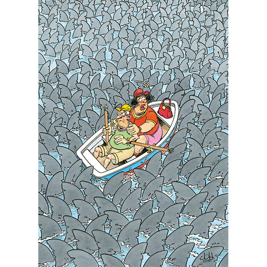 Shark Mania Expert 500 Piece Jigsaw Puzzle by Jumbo - 2