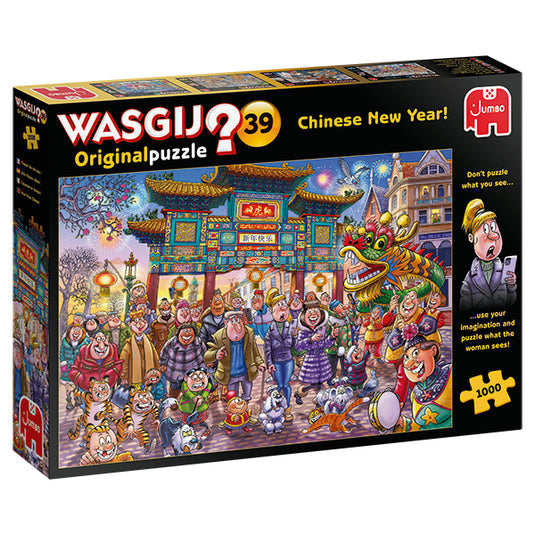 Wasgij Original #39: Chinese New Year! 1000 Piece Jigsaw Puzzle by Jumbo - 1
