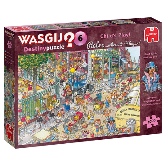 Destiny Retro #6: Child's Play! 1000 Piece Jigsaw Puzzle by Jumbo - 1