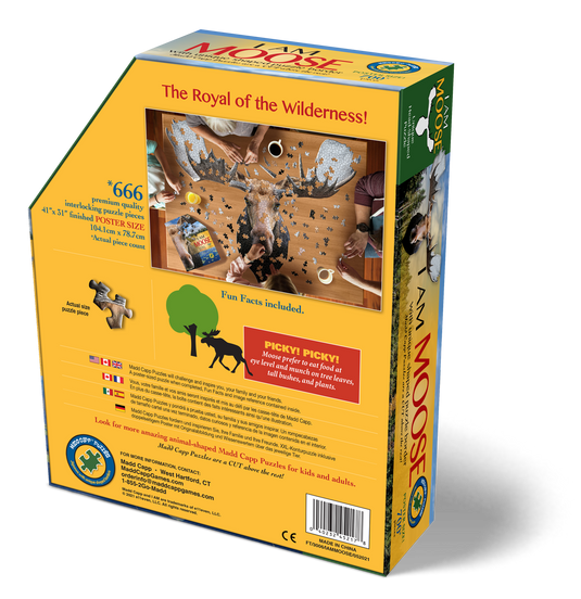 I Am Moose 700 Piece Puzzle by Madd Capp Box Back