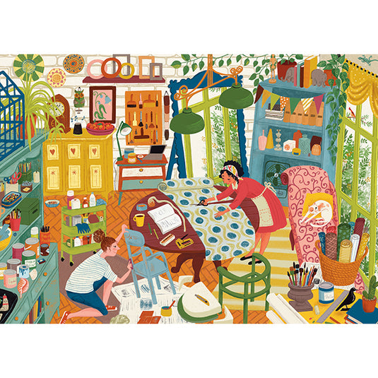 Upcycling Workshop 1000 Piece Jigsaw Puzzle by Falcon - 2
