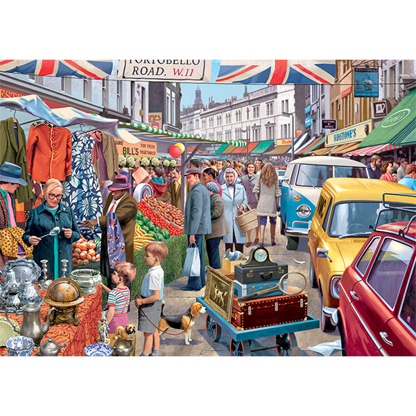 Portobello Road Market 1000 Piece Jigsaw Puzzle by Falcon