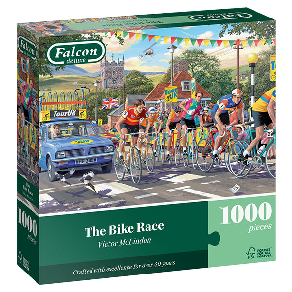 The Bike Race 1000 Piece Jigsaw Puzzle by Falcon
