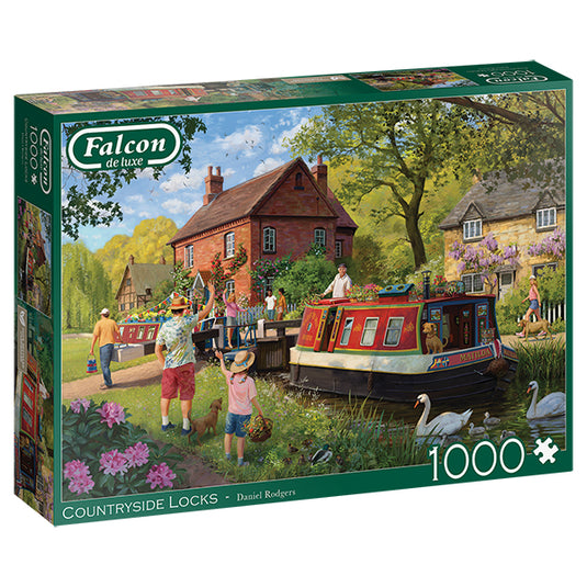 Countryside Locks 1000 Piece Jigsaw Puzzle by Falcon - 1