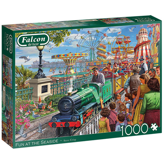 Fun At The Seaside 1000 Piece Jigsaw Puzzle by Falcon - 1
