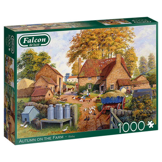 Autumn on the Farm 1000 Piece Jigsaw Puzzle by Falcon - 1