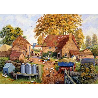 Autumn on the Farm 1000 Piece Jigsaw Puzzle by Falcon - 2
