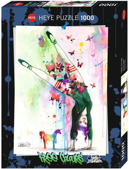Free Colours: Mini Unicorn 1000 Piece Jigsaw Puzzle by Heye - 1