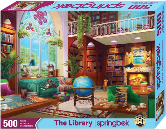 The Library 500 Piece Jigsaw Puzzle by Springbok - 1