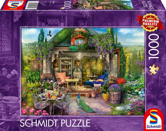 Dream Garden Among The Vineyards 1000 Piece Jigsaw Puzzle by Schmidt Puzzle - 2