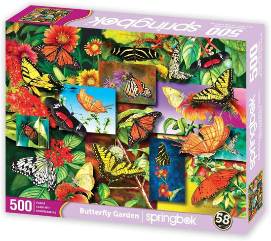 Butterfly Garden 500 Piece Jigsaw Puzzle by Springbok - 1