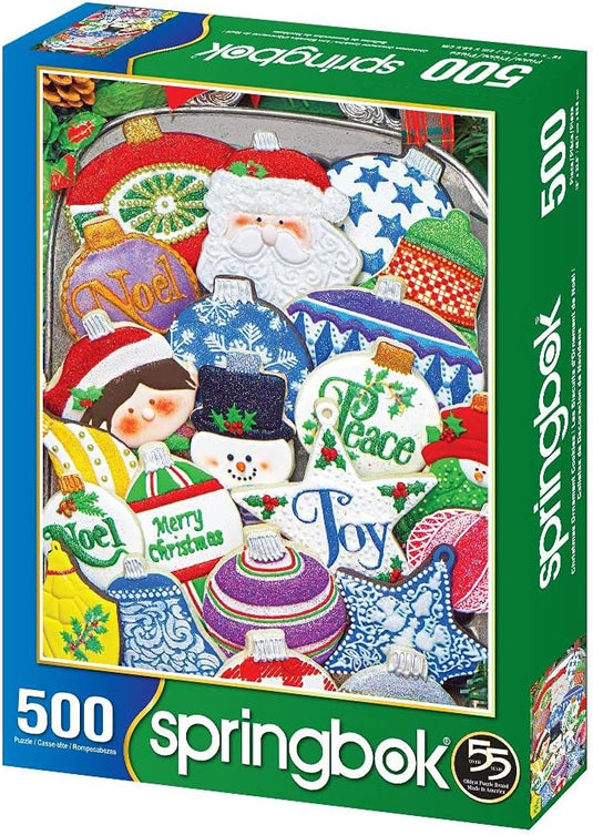 Christmas Ornament Cookies 500 Piece Jigsaw Puzzle by Springbok - 1