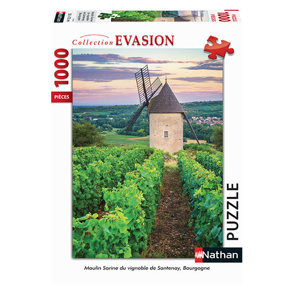 Moulin Sorine: Vignoble Santenay 1000 Piece Jigsaw Puzzle by Nathan