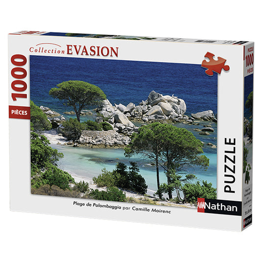 Palombaggia Beach (South Corsica) 1000 Piece Jigsaw Puzzle by Nathan - 1