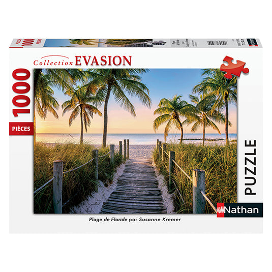 Florida Beach 1000 Piece Jigsaw Puzzle by Nathan - 1