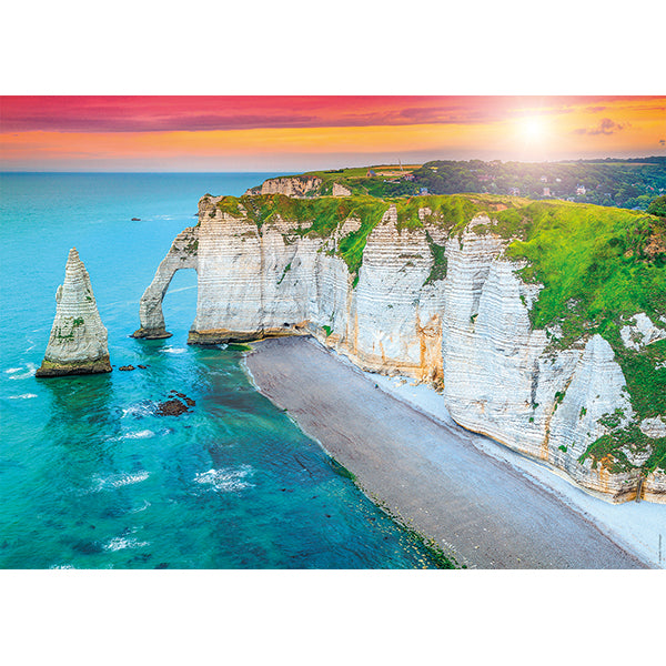 The Cliffs of Etretat 1000 Piece Jigsaw Puzzle by Nathan