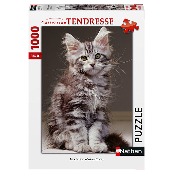 The Maine Coon Kitten 1000 Piece Jigsaw Puzzle by Nathan