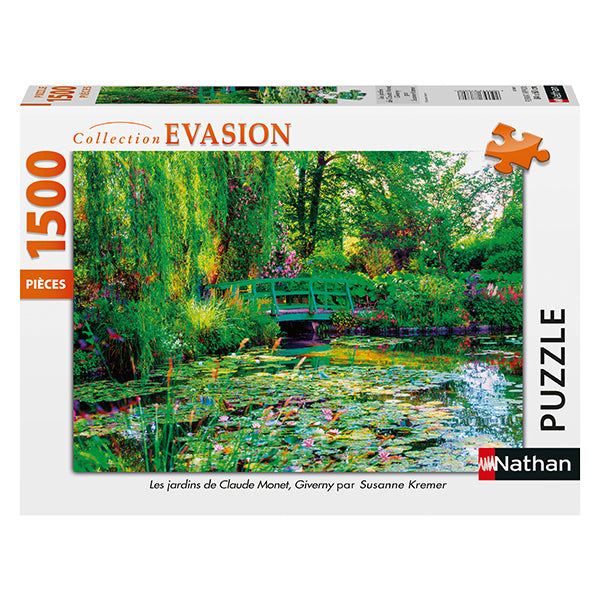 The Gardens of Claude Monet (Giverny) 1500 Piece Jigsaw Puzzle by Nathan