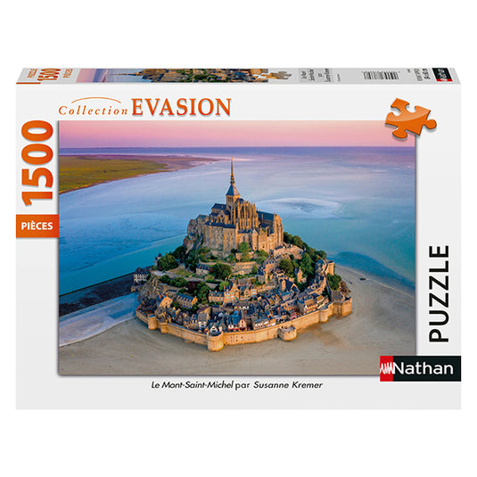 Mont-Saint-Michel 1500 Piece Jigsaw Puzzle by Nathan - 1