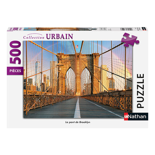 The Brooklyn Bridge 500 Piece Jigsaw Puzzle by Nathan - 1