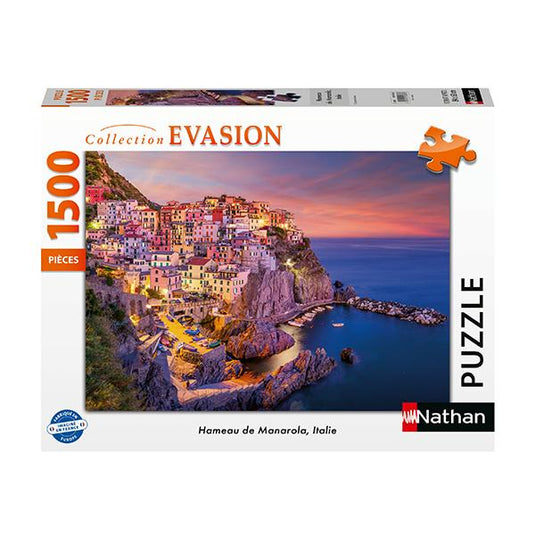 Hameau De Manarola, Italie 1500 Piece Jigsaw Puzzle by Nathan - 1