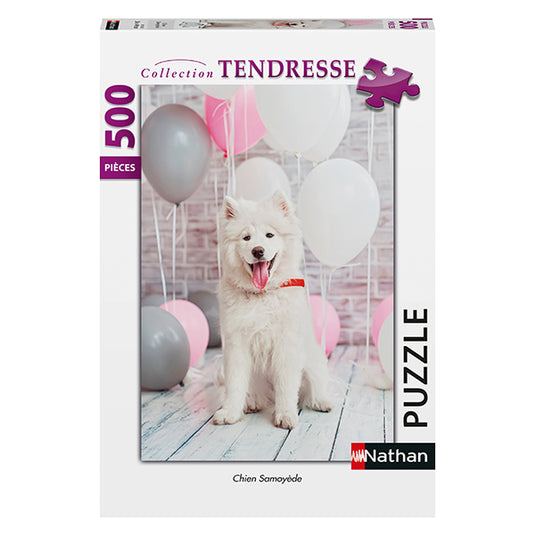 Samoyed Dog 500 Piece Jigsaw Puzzle by Nathan - 1