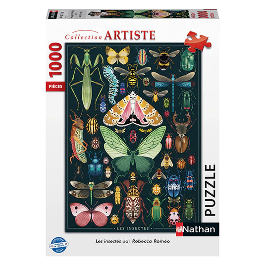 Les Insectes 1000 Piece Jigsaw Puzzle by Nathan