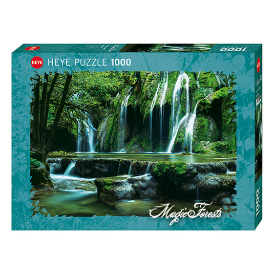 Magic Forest: Waterfall 1000 Piece Jigsaw Puzzle by Heye - 1