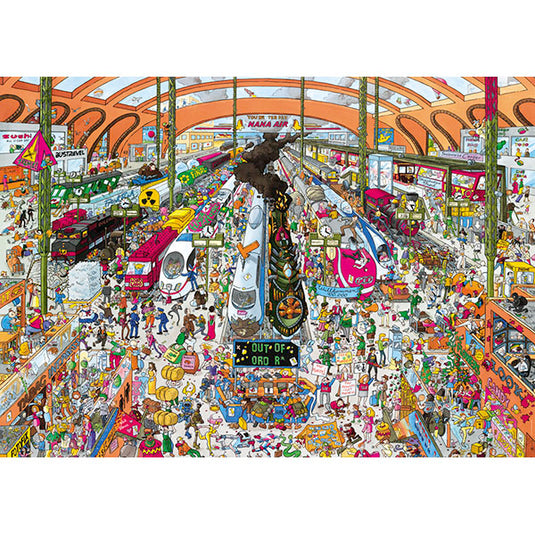 Train Station 2000 Piece Jigsaw Puzzle by Heye - 2
