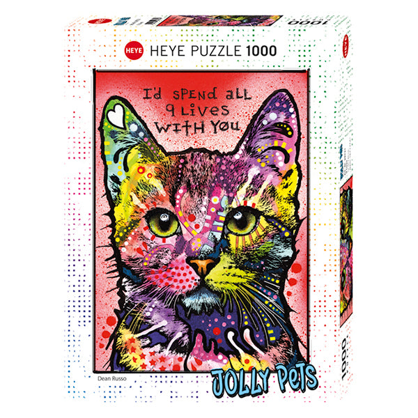 Jolly Pets: 9 Lives 1000 Piece Jigsaw Puzzle by Heye