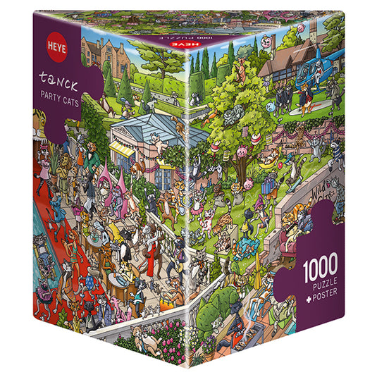 Party Cats 1000 Piece Jigsaw Puzzle by Heye - 1