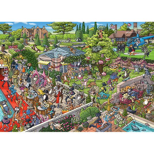 Party Cats 1000 Piece Jigsaw Puzzle by Heye - 2