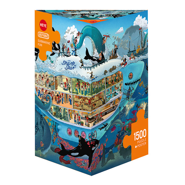 Submarine Fun 1500 Piece Jigsaw Puzzle by Heye