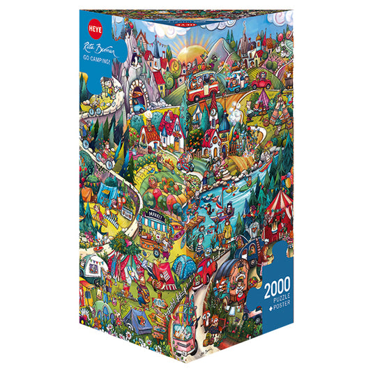 Go Camping! 2000 Piece Jigsaw Puzzle by Heye - 1