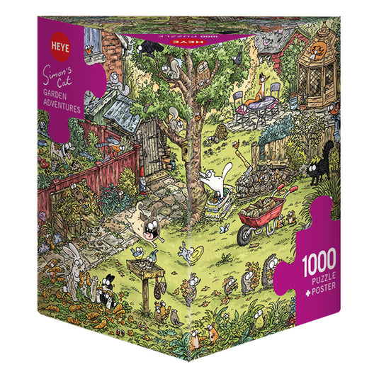 Simon's Cat: Garden Adventures 1000 Piece Jigsaw Puzzle by Heye - 1