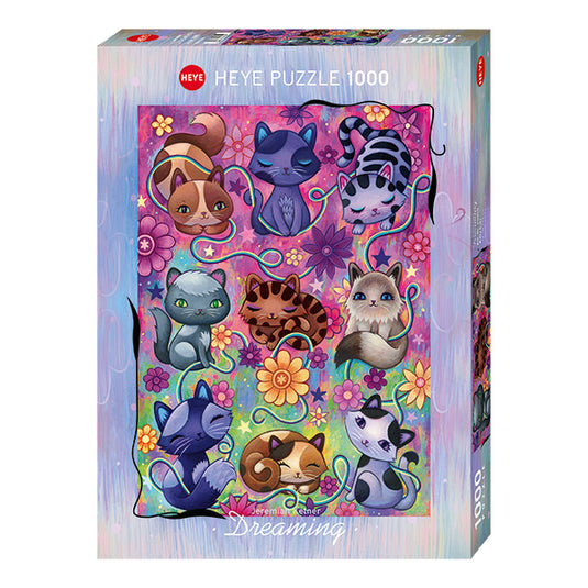 Dreaming Kitty Cats 1000 Piece Jigsaw Puzzle by Heye - 1