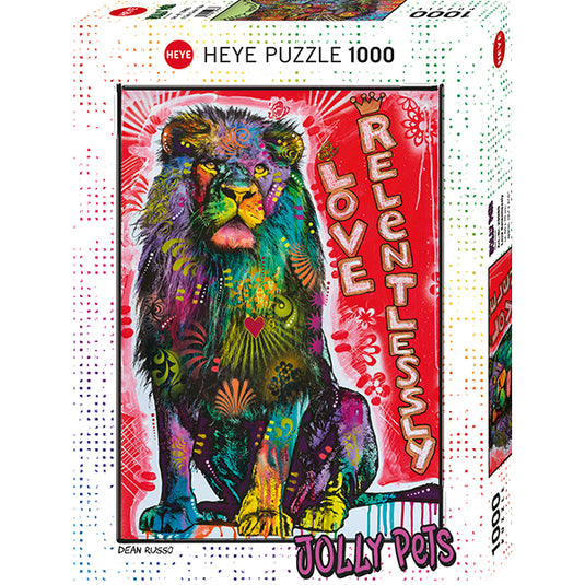 Jolly Pets: Love Relentlessly 1000 Piece Jigsaw Puzzle by Heye - 1