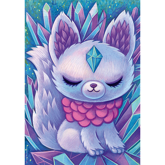 Dreaming: Crystal Fox 500 Piece Jigsaw Puzzle by Heye - 2