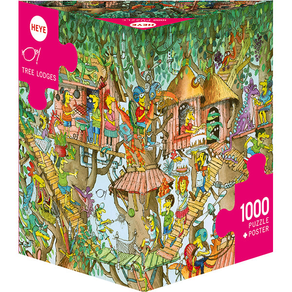 Tree Lodges 1000 Piece Jigsaw Puzzle by Heye