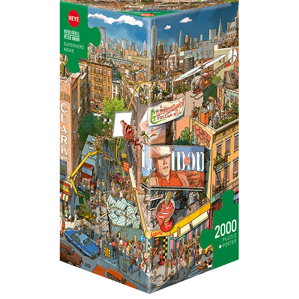 Superhero Movie 2000 Piece Jigsaw Puzzle by Heye