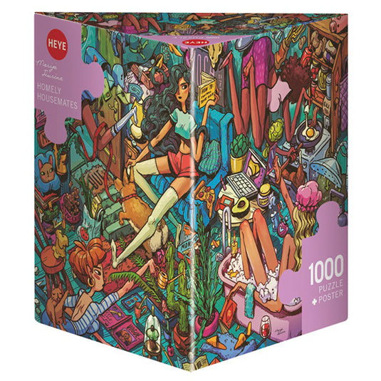 Homely Housemates 1000 Piece Jigsaw Puzzle by Heye - 1