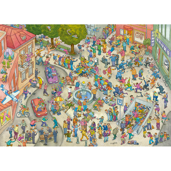 Mobile Zombies 1000 Piece Jigsaw Puzzle by Heye