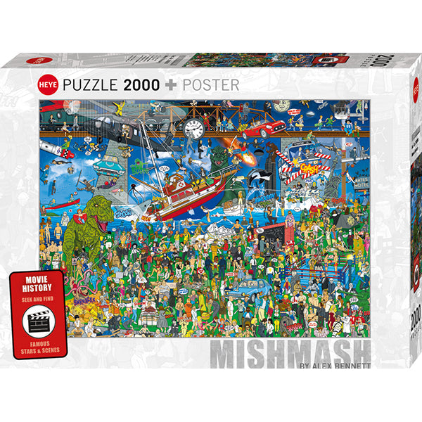 Mishmash - Movie History 2000 Piece Jigsaw Puzzle by Heye