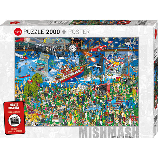 Mishmash - Movie History 2000 Piece Jigsaw Puzzle by Heye