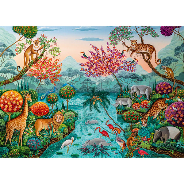 Lagoon Paradise Exotic Garden 1000 Piece Jigsaw Puzzle by Heye