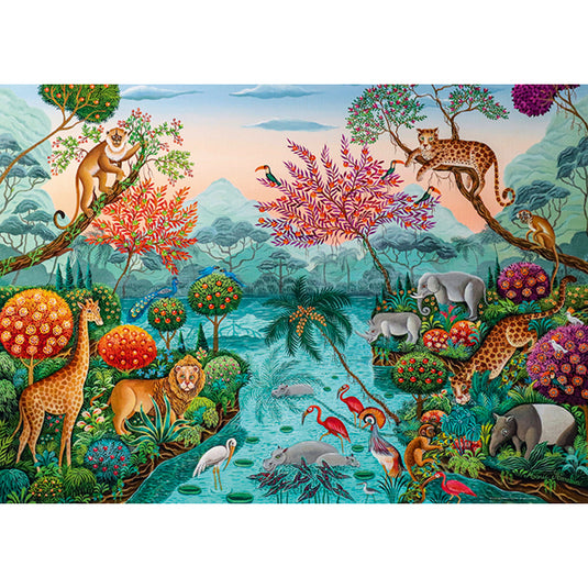 Lagoon Paradise Exotic Garden 1000 Piece Jigsaw Puzzle by Heye