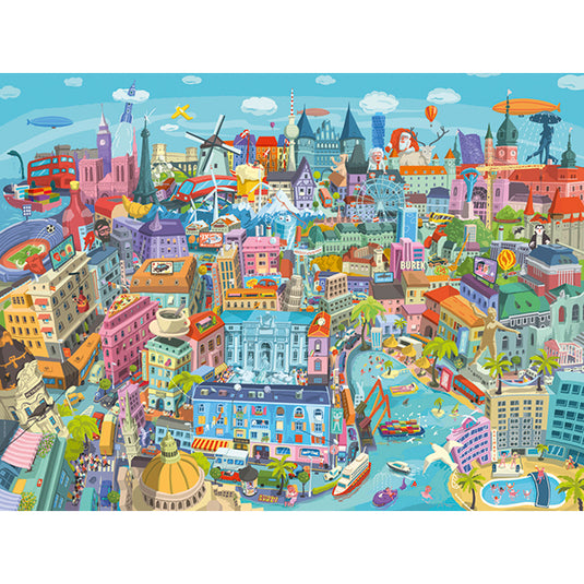 Good Old Europe Vidak 1500 Piece Jigsaw Puzzle by Heye