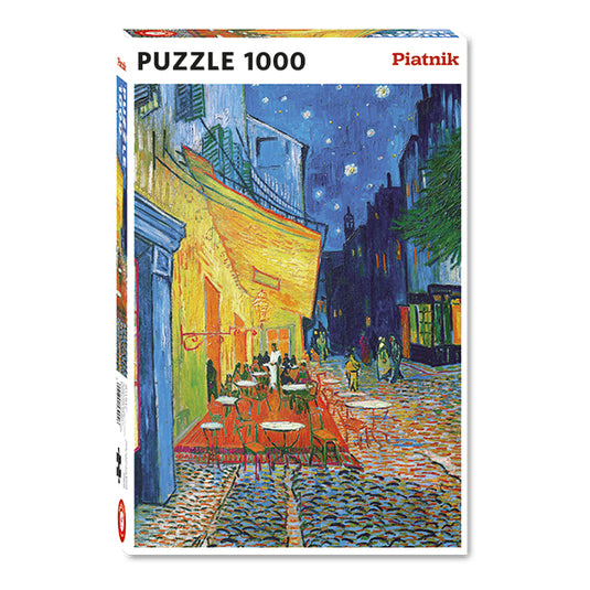 The Cafe Terrace at Night (Van Gogh) 1000 Piece Jigsaw Puzzle by Piatnik - 1